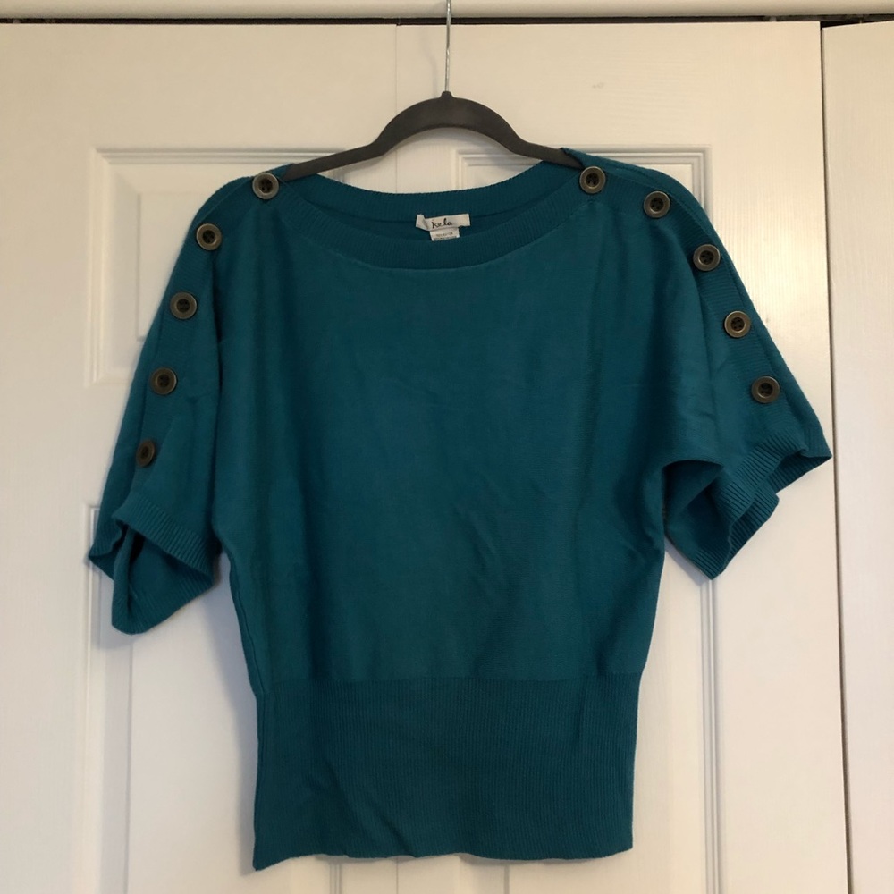 Teal sweater
